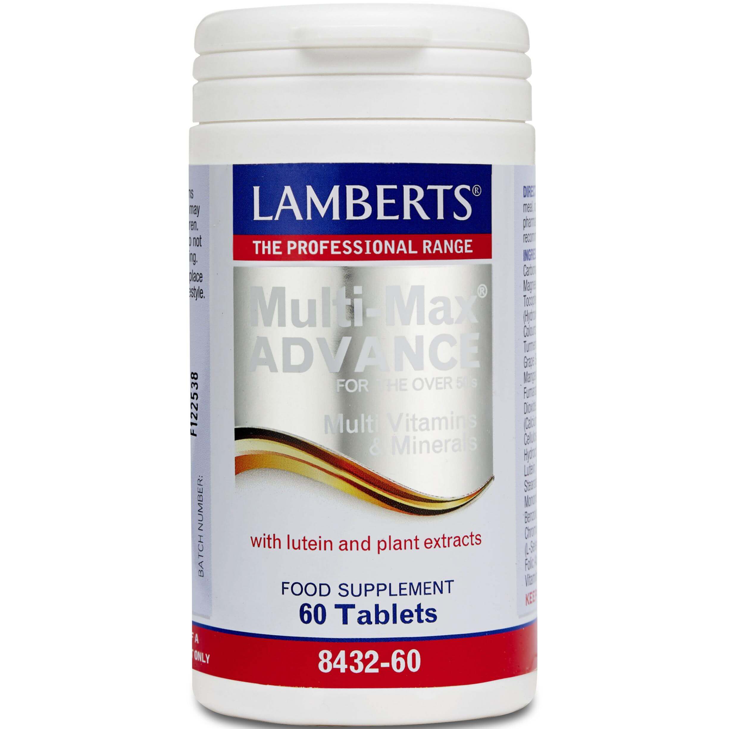 Lamberts Multi Guard Advance Συμπλήρωμα Διατροφής Πολυβιταμίνη με Λουτεΐνη και Εκχυλίσματα Βοτάνων 60 tabs