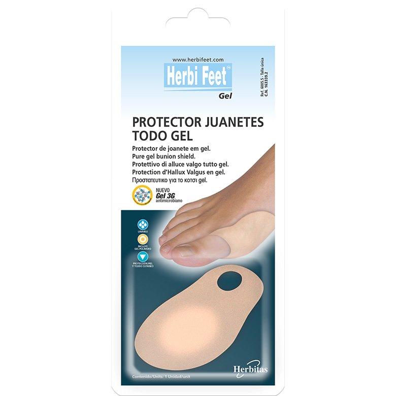 Herbi Feet Protector Juanetes Todo Gel Προστατευτικό για το Κότσι One Size 1 Τεμάχιο