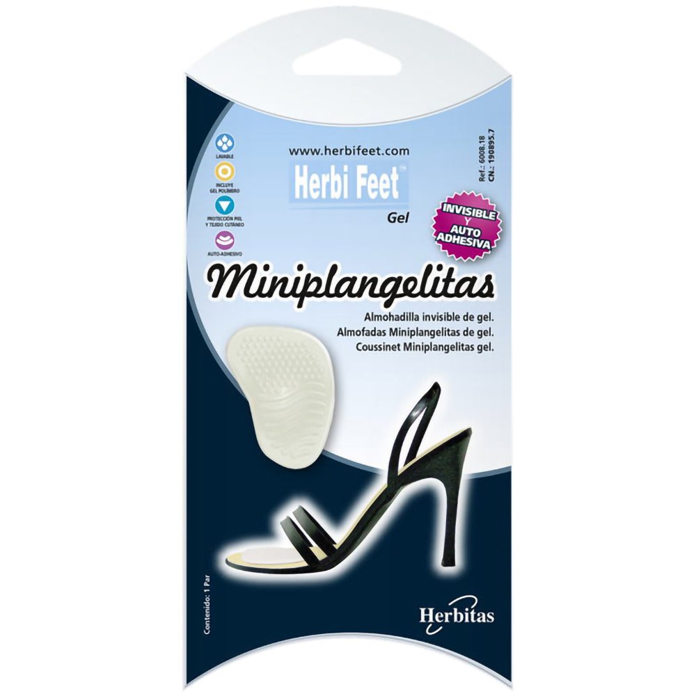 Herbi Feet Gel Metatarsal Cushions Μαξιλάρι Μεταταρσίου Διαφανές One Size 2 Τεμάχια