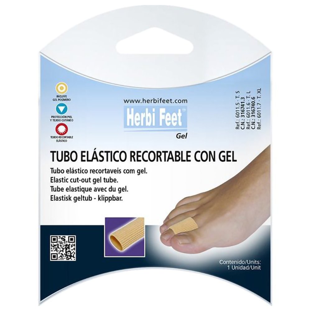 Herbi Feet Herbi Feet Elastic Cuttable Gel Tube Ελαστικός Σωλήνας Δακτύλου με Gel 1 Τεμάχιο - Large