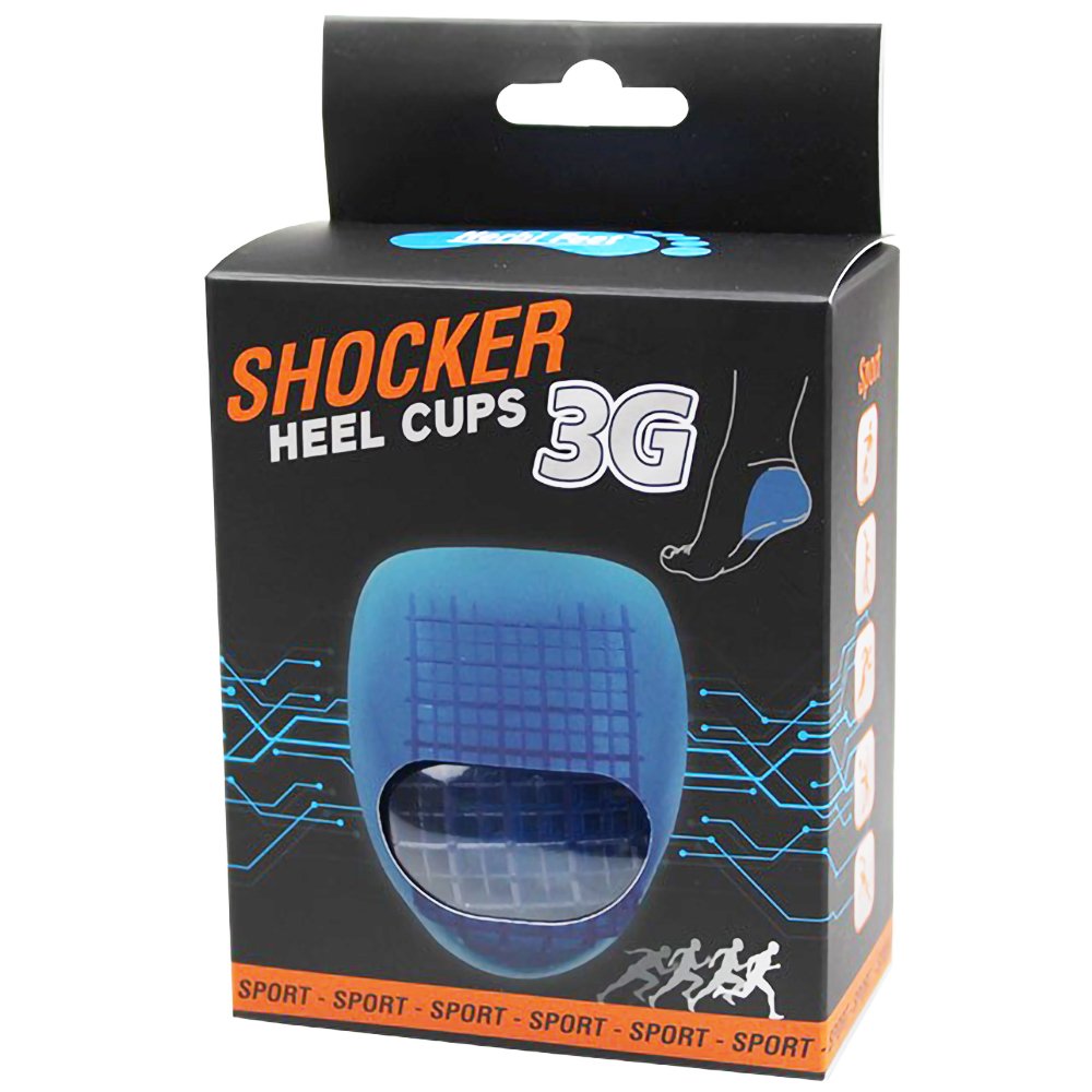 Herbi Feet Herbi Feet Shocker Heel Cups 3G Υποαλλεργικό Αεριζόμενο Υποπτέρνιο Σιλικόνης Μπλε 2 Τεμάχια - Small