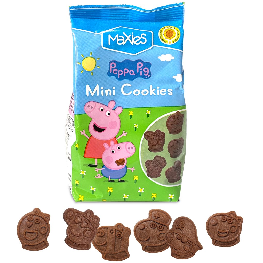 Maxies Peppa Pig Mini Cookies Παιδικά Μπισκότα Δημητριακών με Κακάο 100g