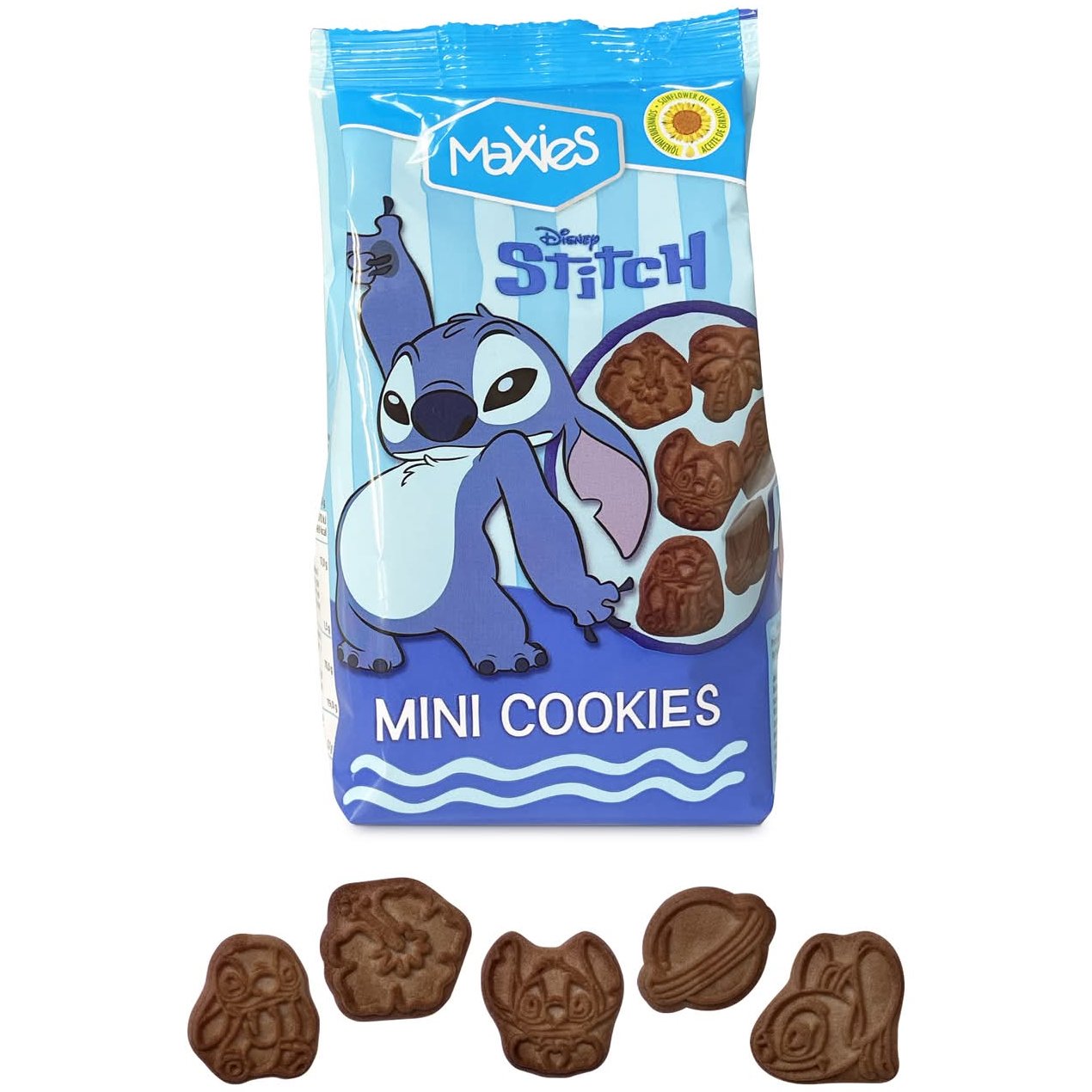 Maxies Stitch Mini Cookies Παιδικά Μπισκότα Δημητριακών με Κακάο 100g