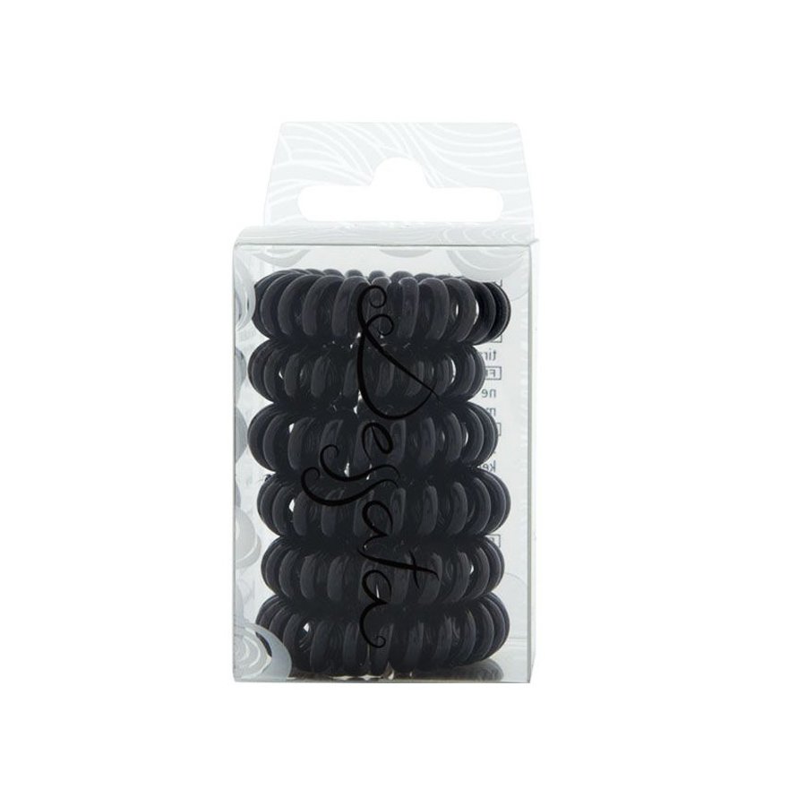 Dessata Hair Ties Black Λαστιχάκια Μαλλιών 6 Τεμάχια