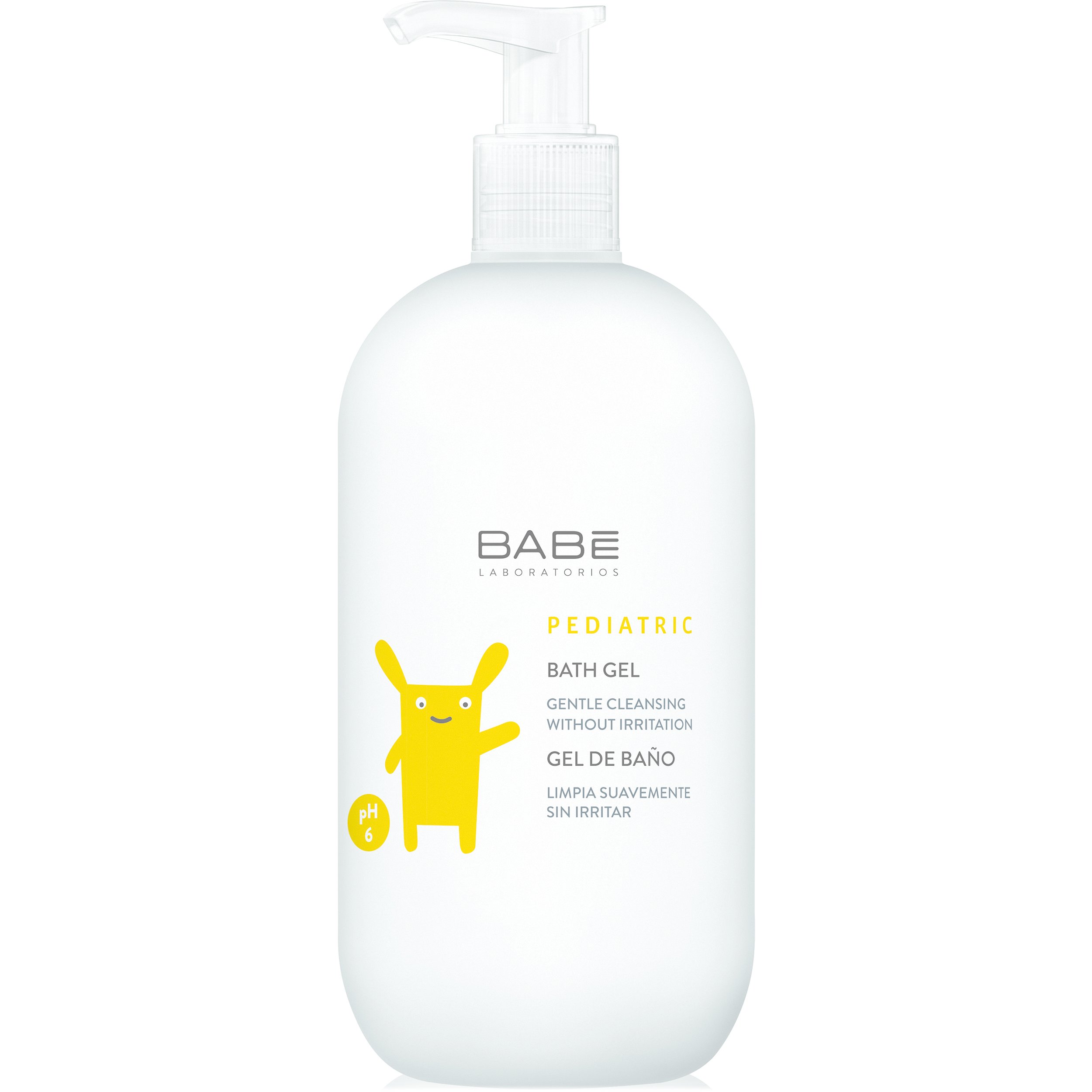 Babe Pediatric Bath Gel Ήπιο Αφρόλουτρο για το Καθαρισμό της Ευαίσθητης Επιδερμίδας των Βρεφών & των Παιδιών 500ml