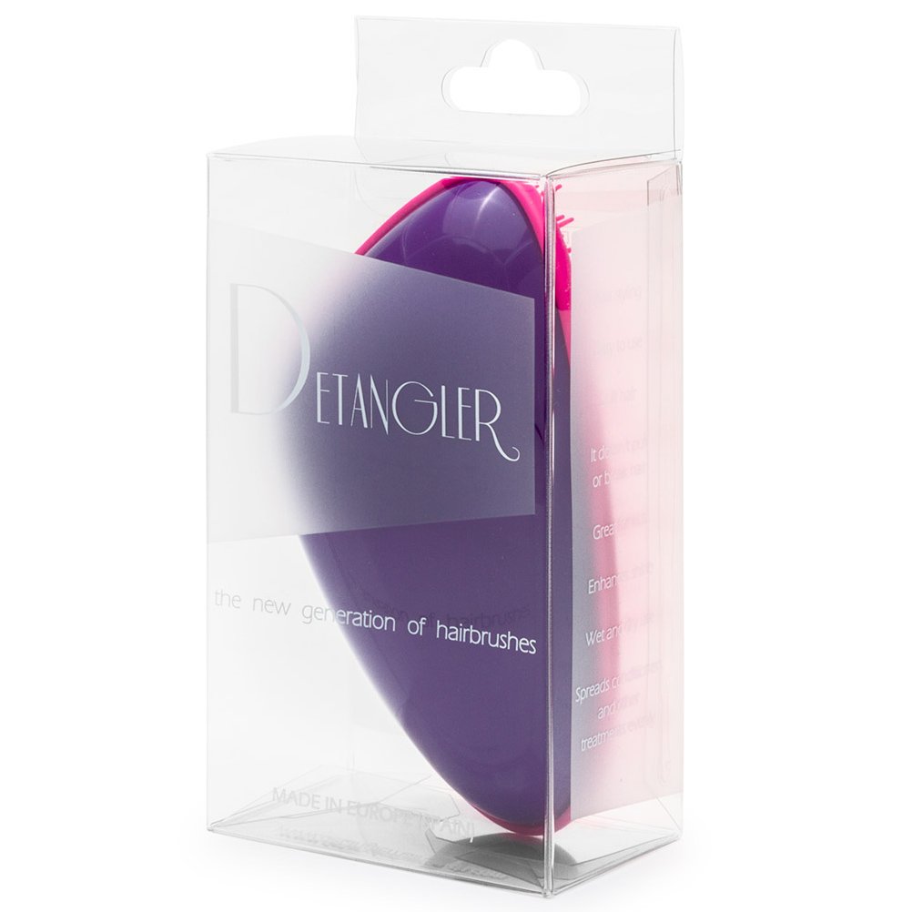 Detangler Brush Purple, Fuchsia Βούρτσα που Ξεμπερδεύει τα Μαλλιά Γρήγορα & Χωρίς Κόπο 1 Τεμάχιο