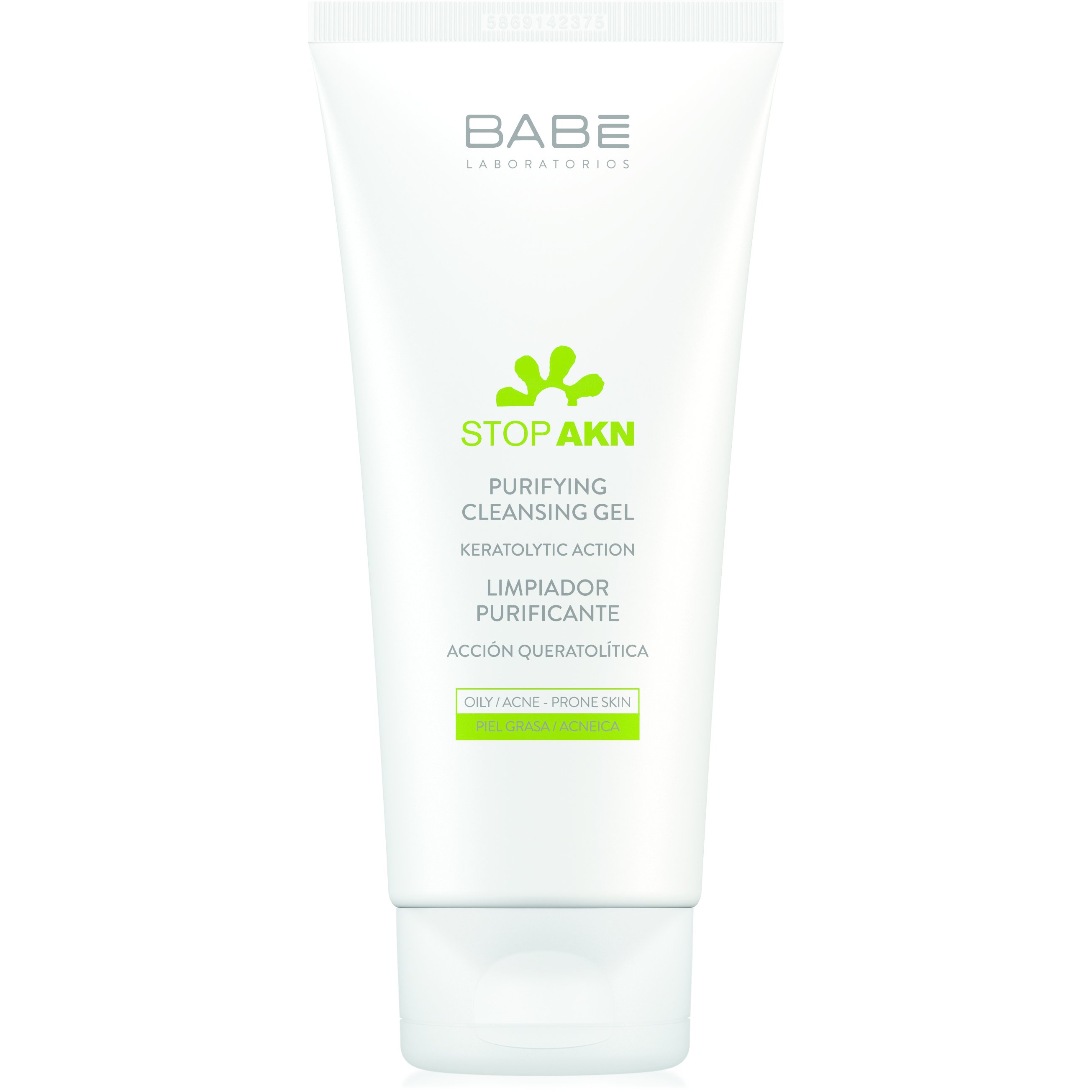 Babe Stop Akn Purifying Cleansing Gel Απαλό Gel Καθαρισμού Προσώπου Κατάλληλο για Λιπαρές, με Τάση Ακμής Επιδερμίδες 200ml