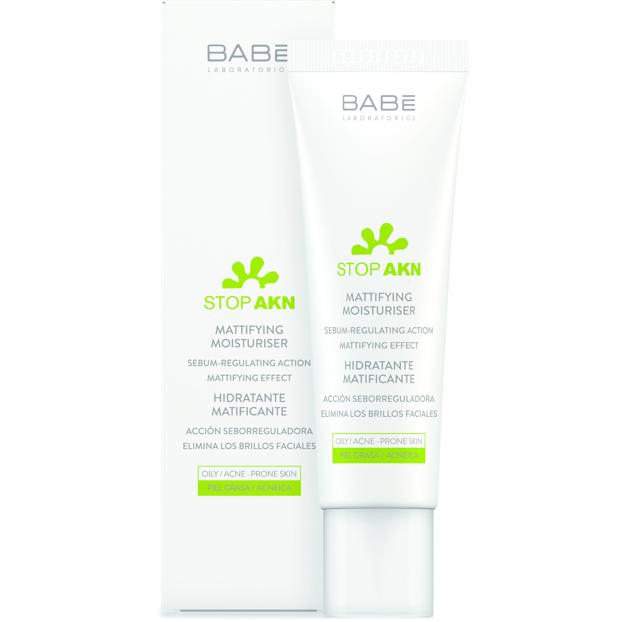 Babe Stop Akn Mattifying Moisturiser Ενυδατική Κρέμα για Ματ Όψη, για Λιπαρές με Τάση Ακμής Επιδερμίδες 50ml