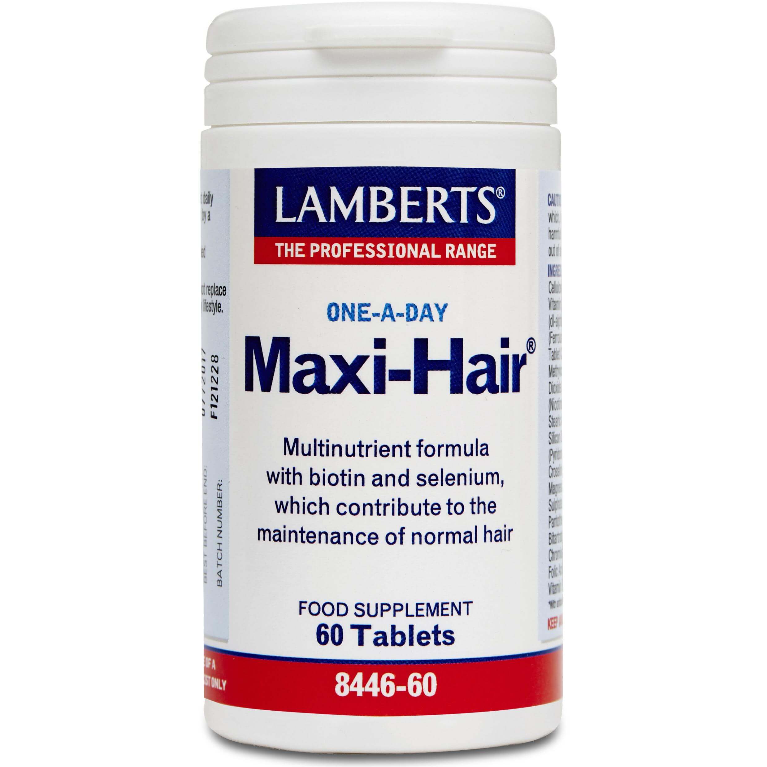 Lamberts Maxi-Hair Μικροθρεπτικά Συστατικά Για Υγιή Μαλλιά 60 tabs