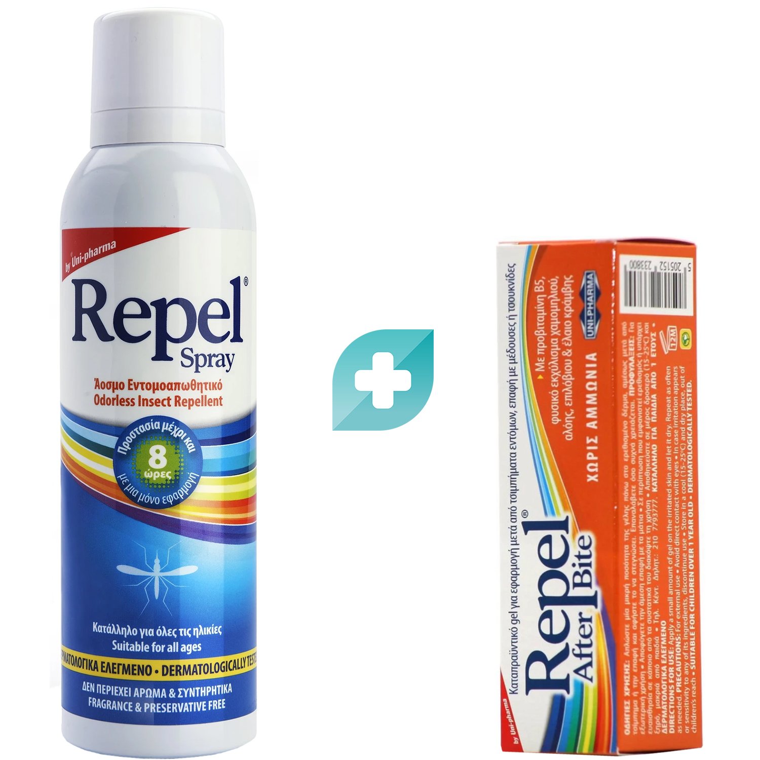 Uni-Pharma Σετ Uni-Pharma Repel Spray 150ml & After Bite Gel 20ml
