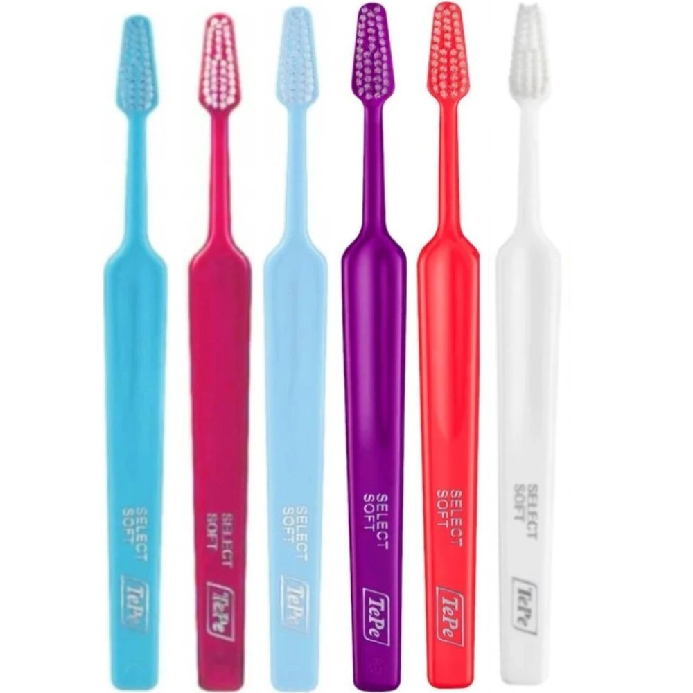 TePe Select Soft Toothbrush Μαλακές Οδοντόβουρτσες με Κωνική Κεφαλή για Αποτελεσματικό Καθαρισμό 6 Τεμάχια - Multicolor 29