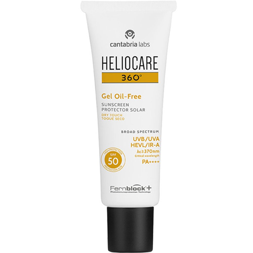Heliocare 360 Protector Solar Spf50 Dry Touch Sunscreen Αντηλιακό Προσώπου Υψηλής Προστασίας μη Λιπαρό με Υφή Gel 50ml