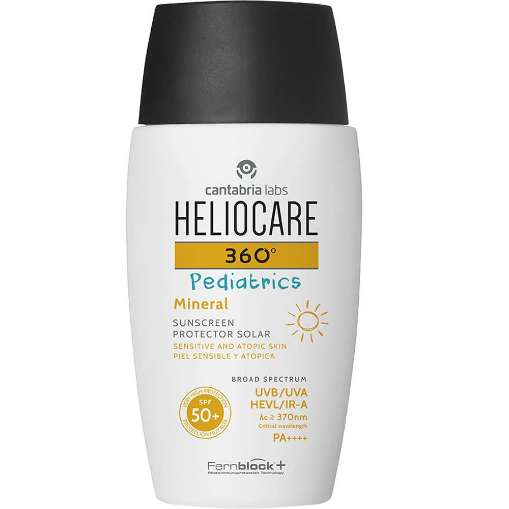 Heliocare 360 Pediatrics Mineral Spf50+ Sunscreen Παιδικό Αντηλιακό Πολύ Υψηλής Προστασίας Ιδανικό για Πρόσωπο & Σώμα για Ευαίσθητη & Ατοπική Επιδερμίδα 50ml