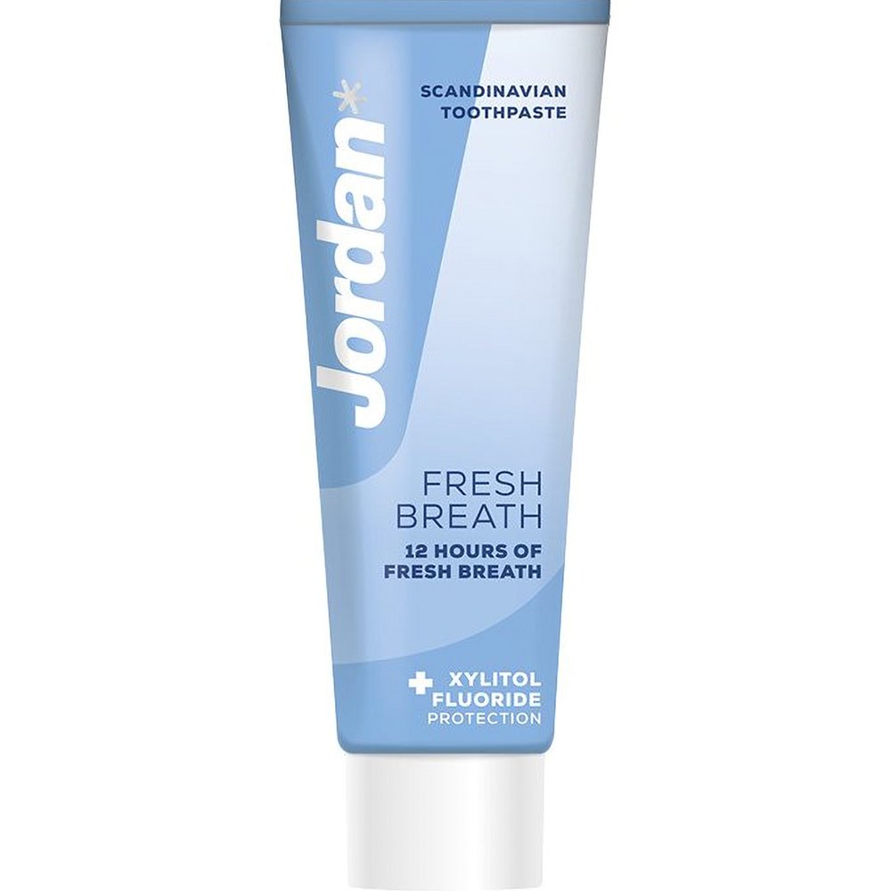 Jordan Fresh Breath Toothpaste Φθοριούχος Οδοντόκρεμα για την Καταπολέμηση της Κακοσμίας 75ml