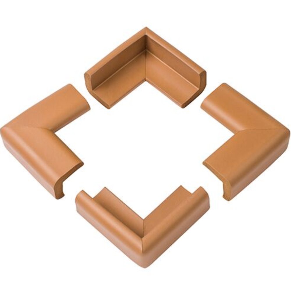 Babyono Babyono Be Active Foam Corners 6m+ Αφρώδες Προστατευτικό Γωνιών 4 Τεμάχια, Κωδ BN949 - Καφέ