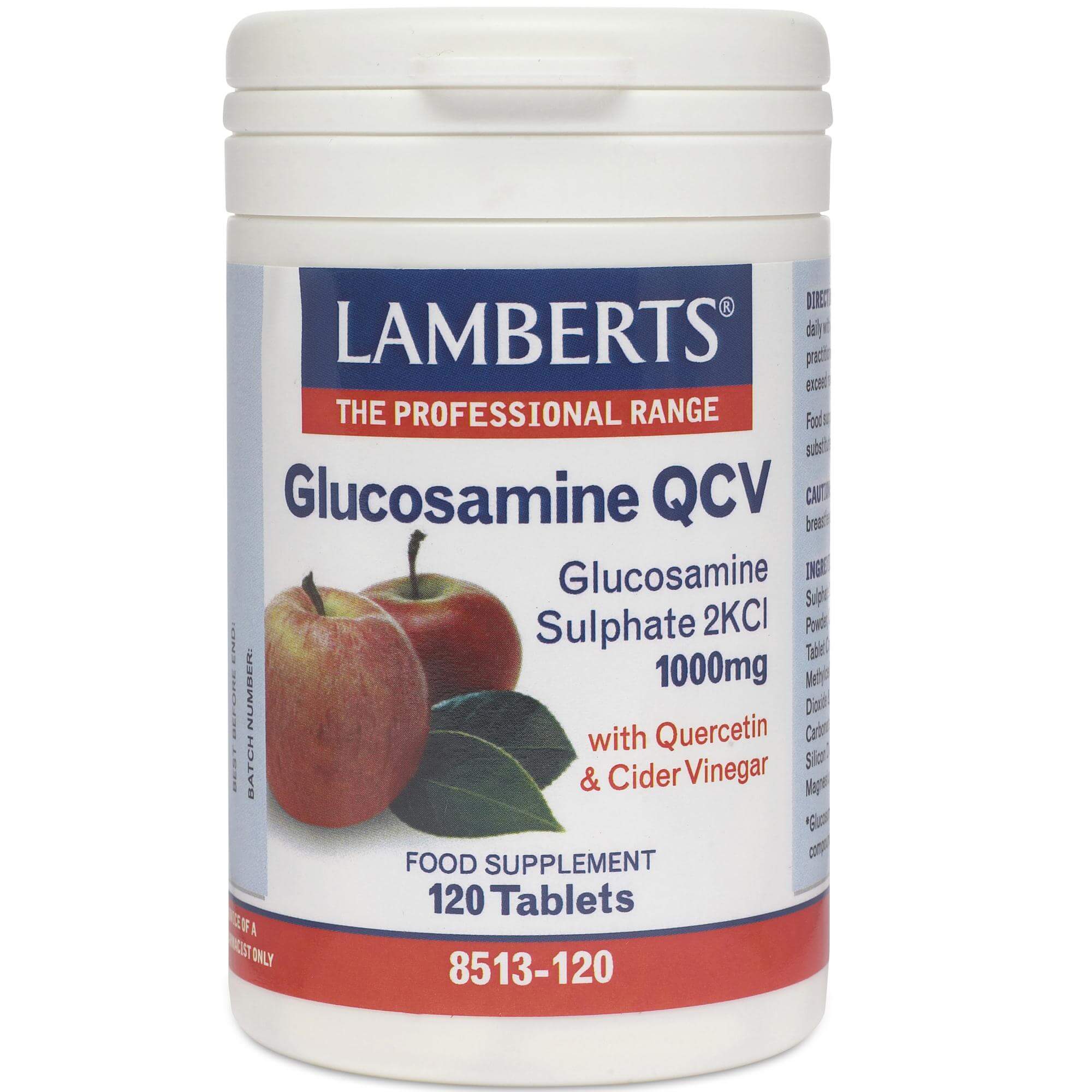 Lamberts Glucosamine QCV Συμπλήρωμα Διατροφής για τη Καλή Υγεία των Χόνδρων 120Tabs
