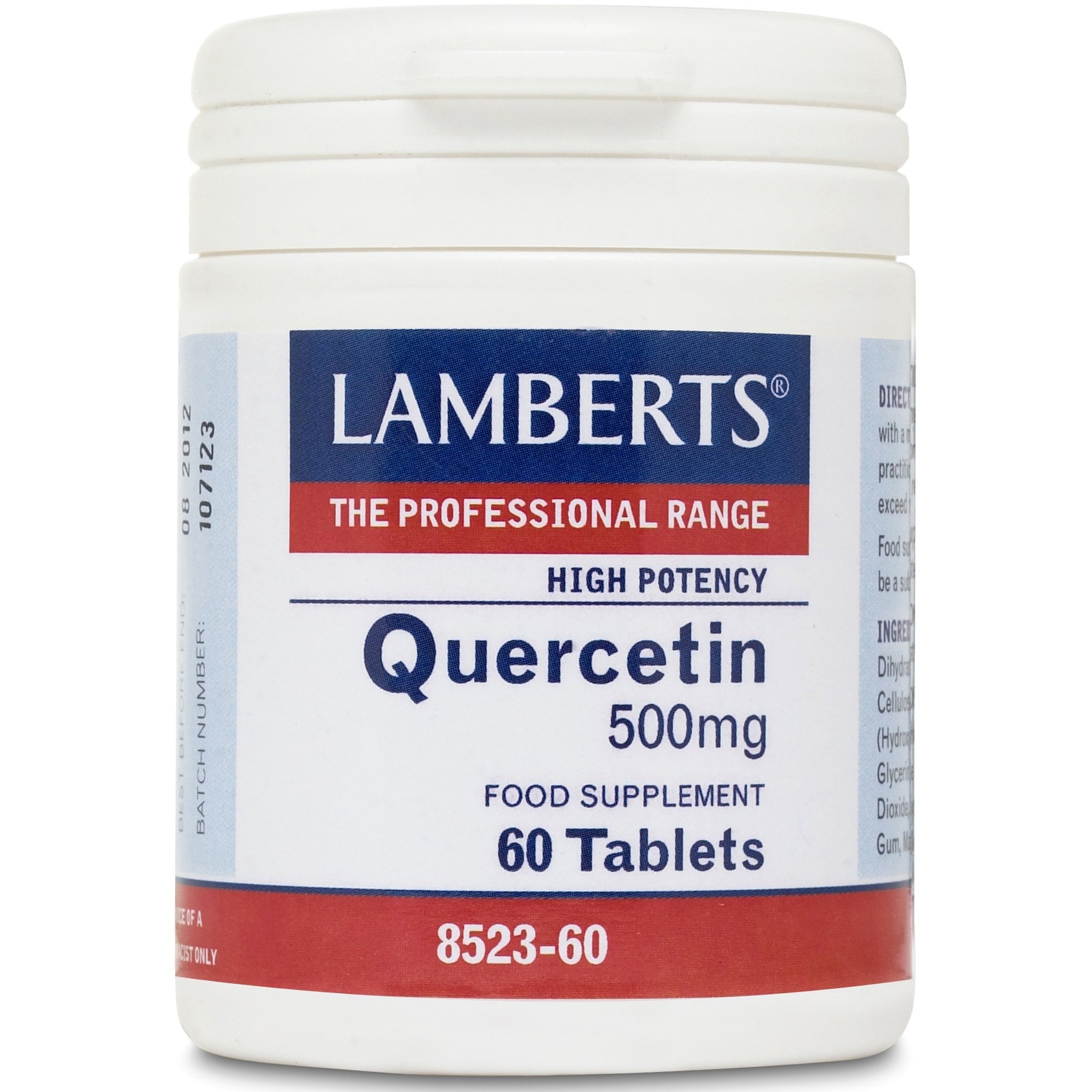 Lamberts Quercetin Συμπλήρωμα Διατροφής Αντιοξειδωτικής Δράσης 500mg 60tabs