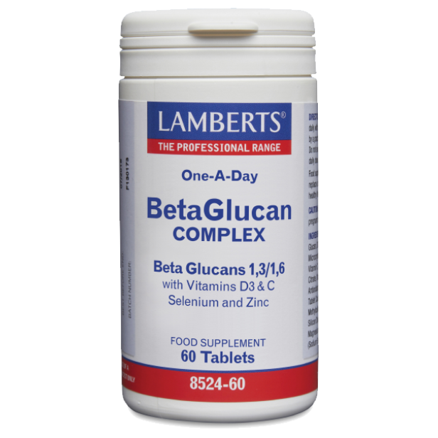 Lamberts Beta Glucan Complex Συμπλήρωμα Διατροφής για την Φυσιολογική Λειτουργία του Ανοσοποιητικού 60tabs