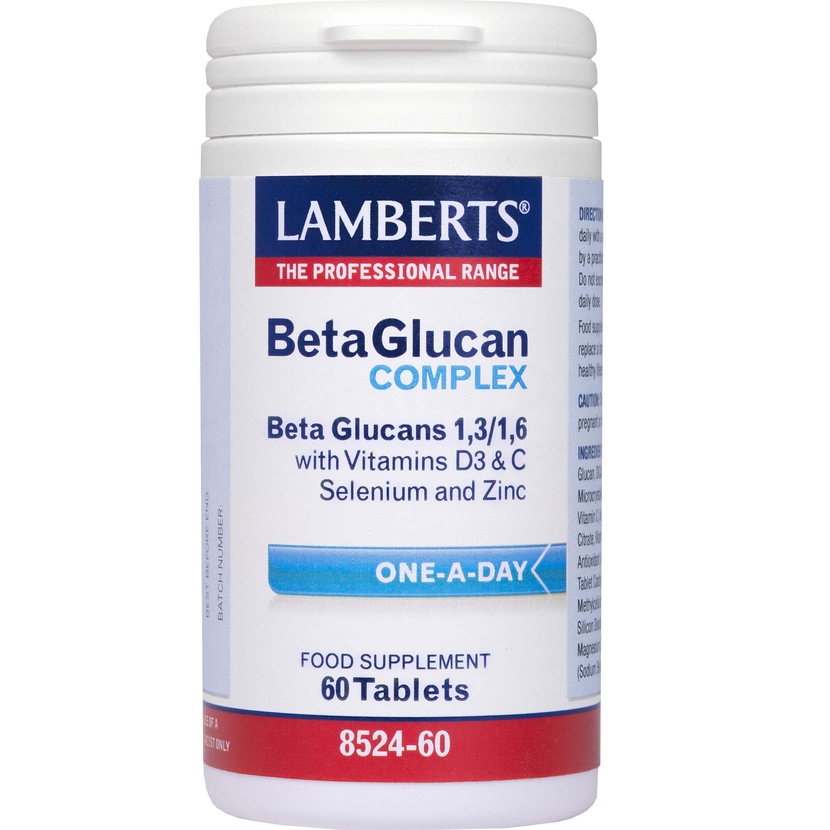 Lamberts Beta Glucan Complex Συμπλήρωμα Διατροφής για την Φυσιολογική Λειτουργία του Ανοσοποιητικού 60tabs
