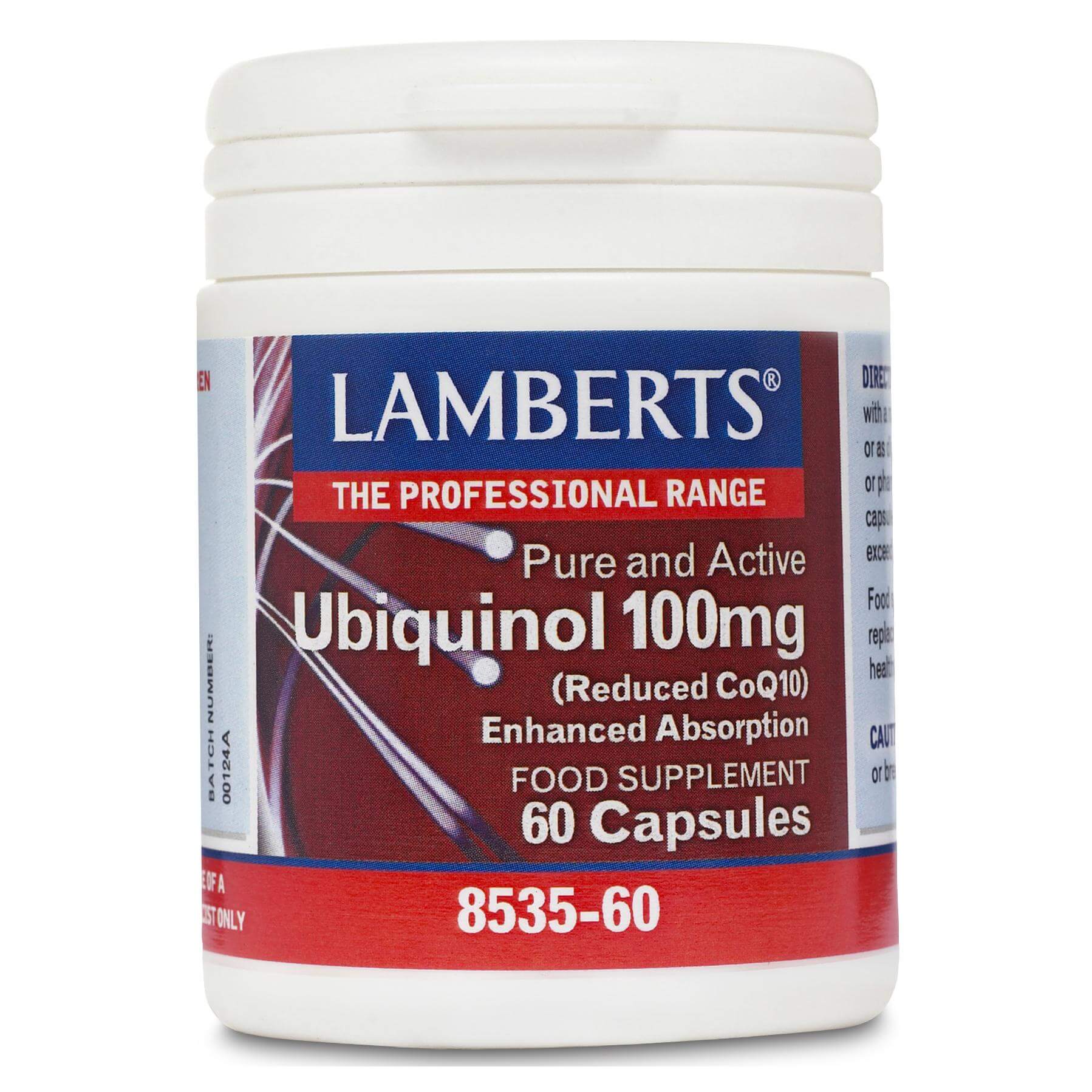 Lamberts Ubiquinol Συμπλήρωμα Διατροφής με Αντιοξειδωτική Δράση 100mg 60 Κάψουλες