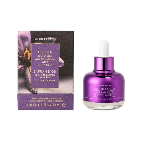 Korres Golden Krocus Limited Edition Ageless Saffron Face Elixir για Μέγιστη Αντιοξειδωτική Δράση 30ml