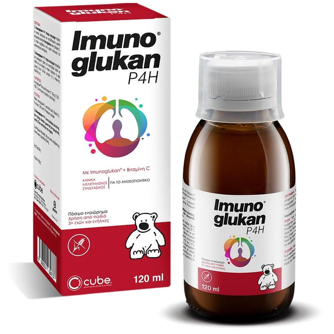 Imunoglukan P4H Oral Suspension with IMG & Vitamin C Παιδικό Συμπλήρωμα Διατροφής σε Σιρόπι με Βιταμίνη C για την Ενίσχυση του Ανοσοποιητικού 120ml
