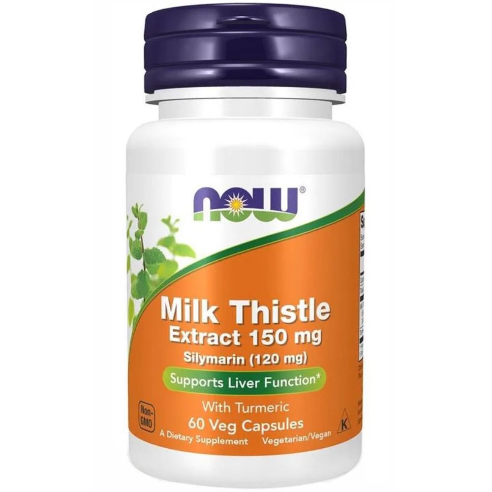 Now Now Foods Silymarin Milk Thistle Extract 150mg Συμπλήρωμα Διατροφής, Αποτοξίνωση, Προστασία & Αναζωογόνηση του Ήπατος 60 VegCaps