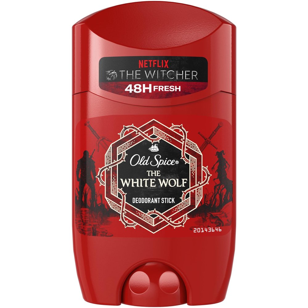 Old Spice The White Wolf, The Witcher Limited Edition, 48h Deodorant Αποσμητικό Stick Σώματος για Άνδρες με Άρωμα Γκρέιπφρουτ, Σαγκουίνι & Νότες Musk 50ml