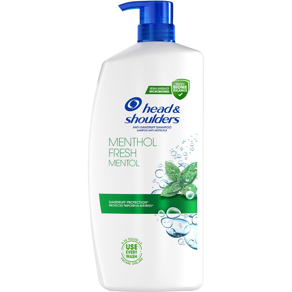 Head and Shoulders Head & Shoulders Menthol Fresh Anti Dandruff Shampoo Αντιπιτυριδικό Σαμπουάν Καθημερινής Χρήσης για Άνδρες & Γυναίκες με Άρωμα Μενθόλης με Αντλία 800ml