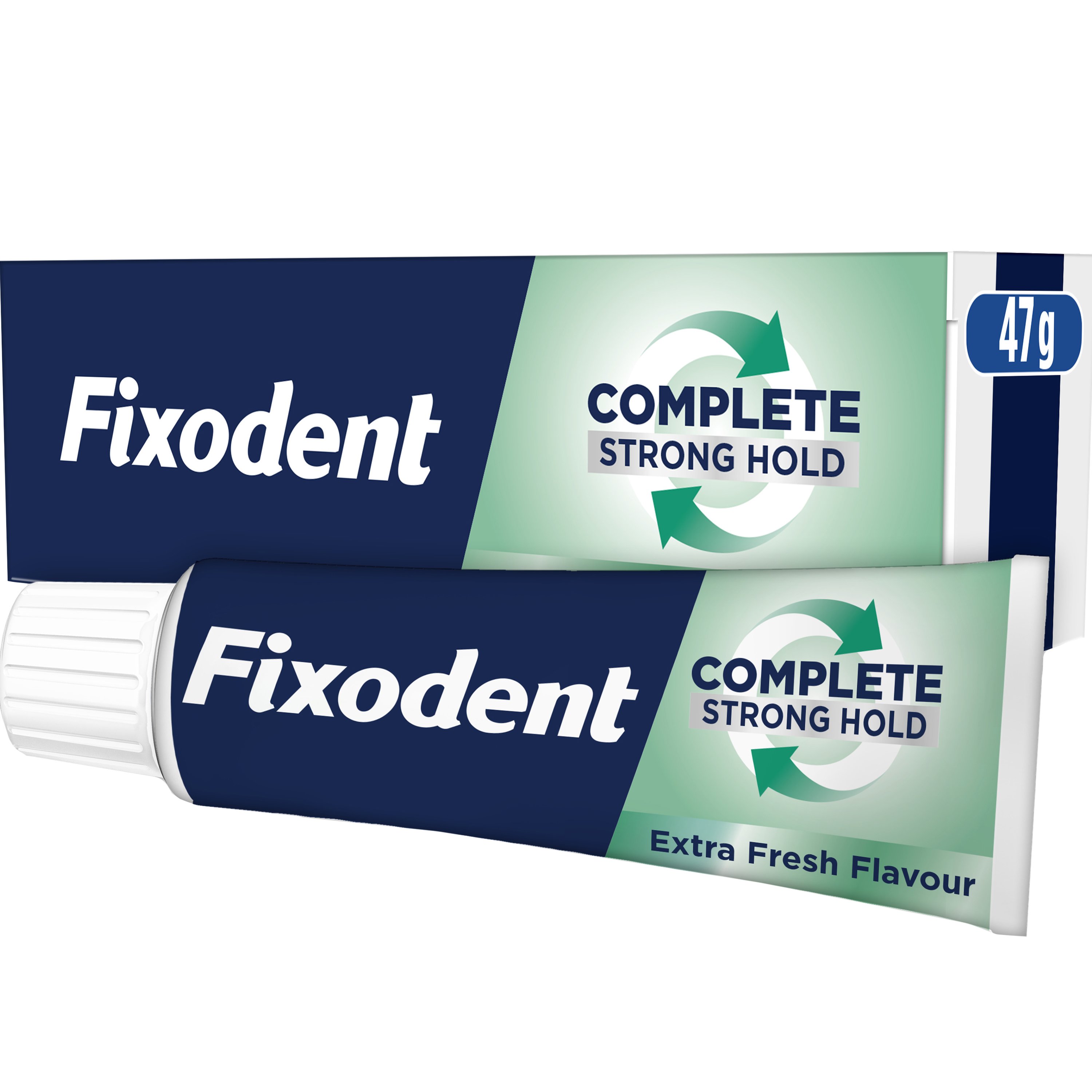 Fixodent Fixodent Complete Strong Hold Extra Fresh Στερεωτική Κρέμα με Δυνατό Κράτημα για Τεχνητή Οδοντοστοιχία με Γεύση Φρέσκιας Μέντας 47g