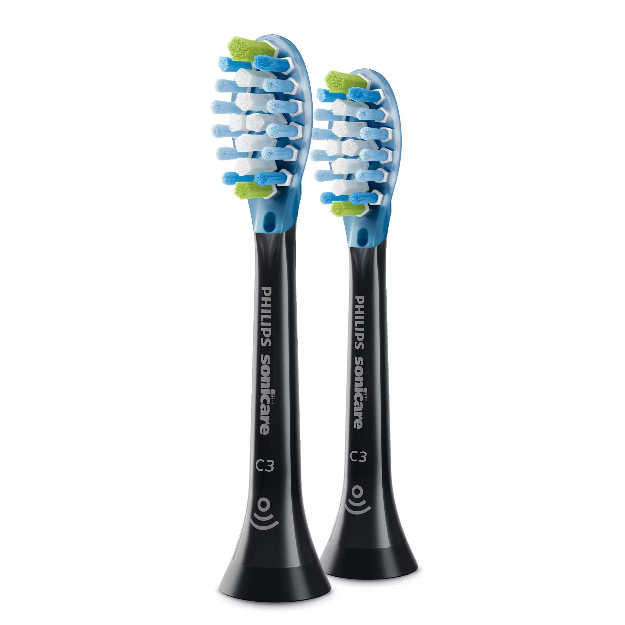 Philips Sonicare Philips Sonicare C3 Premium Plaque Defence Black Ανταλλακτικές Κεφαλές Βουρτσίσματος για Βαθύ Καθαρισμό 2 Τεμάχια
