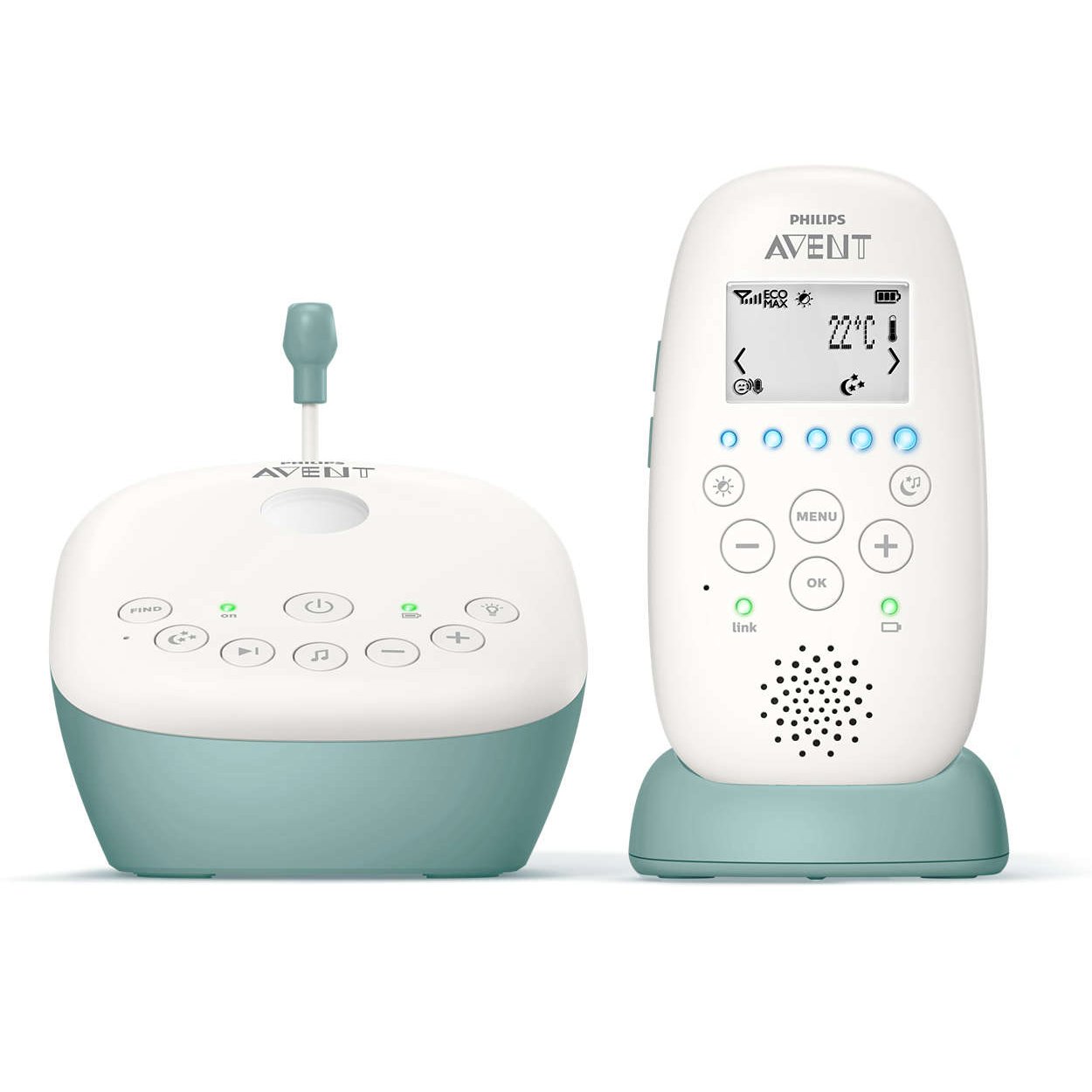 Philips Avent Avent Dect Συσκευή Παρακολούθησης Μωρού με Τεχνολογία Αμφίδρομης Ομιλίας, ο πιο Αξιόπιστος Σύνδεσμος με το Μωρό σας SCD 731/52