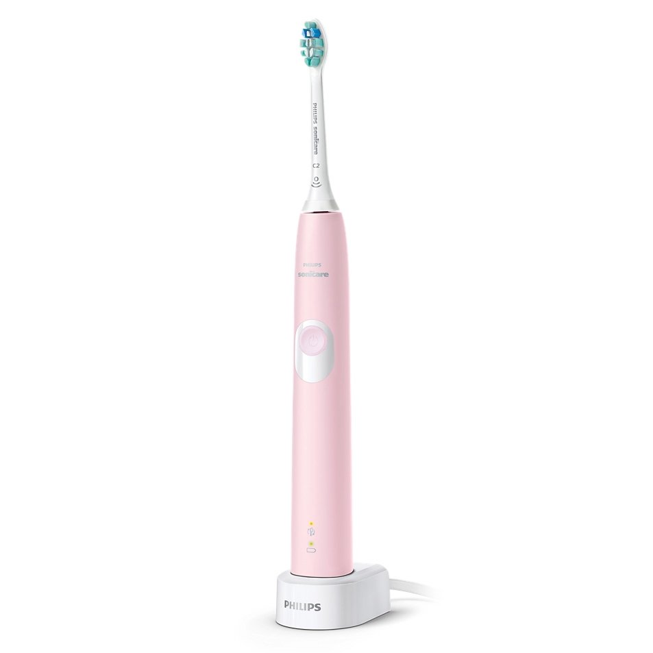 Philips Sonicare Philips Sonicare Protective Clean 4300 Pink ΗΧ6806/04 Ηλεκτρική Οδοντόβουρτσα για Επαγγελματικό Καθαρισμό Ανάμεσα στα Δόντια