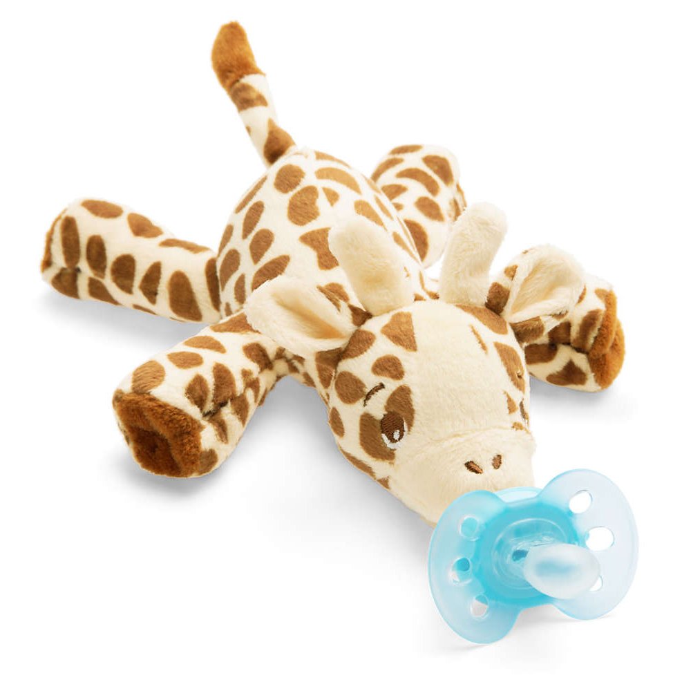 Avent Snuggle Λούτρινο Καμηλοπάρδαλη – Μαλακή Ορθοδοντική Πιπίλα 0-6 Μηνών SCF348/11