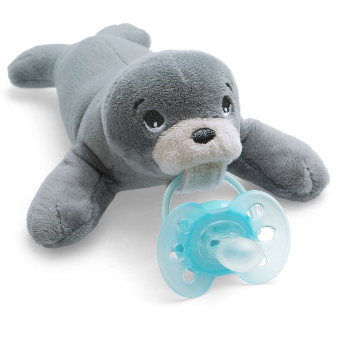 Avent Snuggle Λούτρινο Φώκια – Μαλακή Ορθοδοντική Πιπίλα 0-6 Μηνών SCF348/14