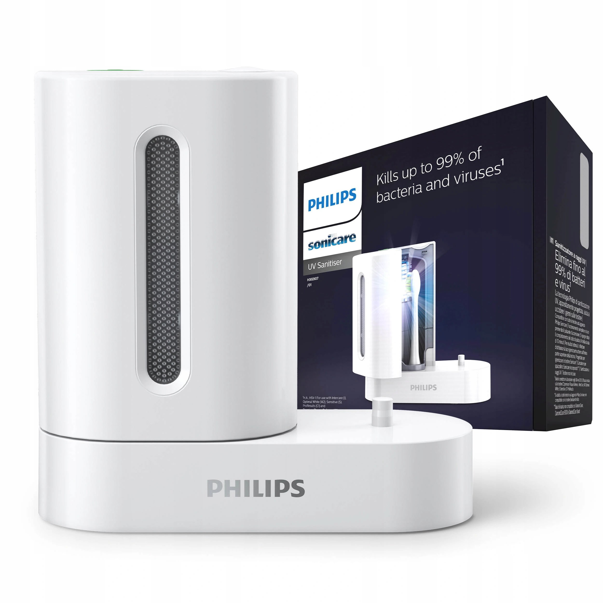 Philips Sonicare HX6907/01 UV Sanitiser Απολυμαντική Συσκευή με UV σε Λευκό Χρώμα 1 Τεμάχιο