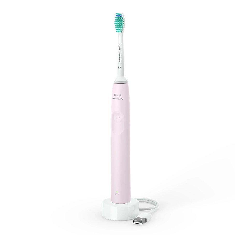 Philips Sonicare 2100 Series HX3651/11 Pink Ηλεκτρική Οδοντόβουρτσα για Επαγγελματικό Καθαρισμό Ανάμεσα στα Δόντια