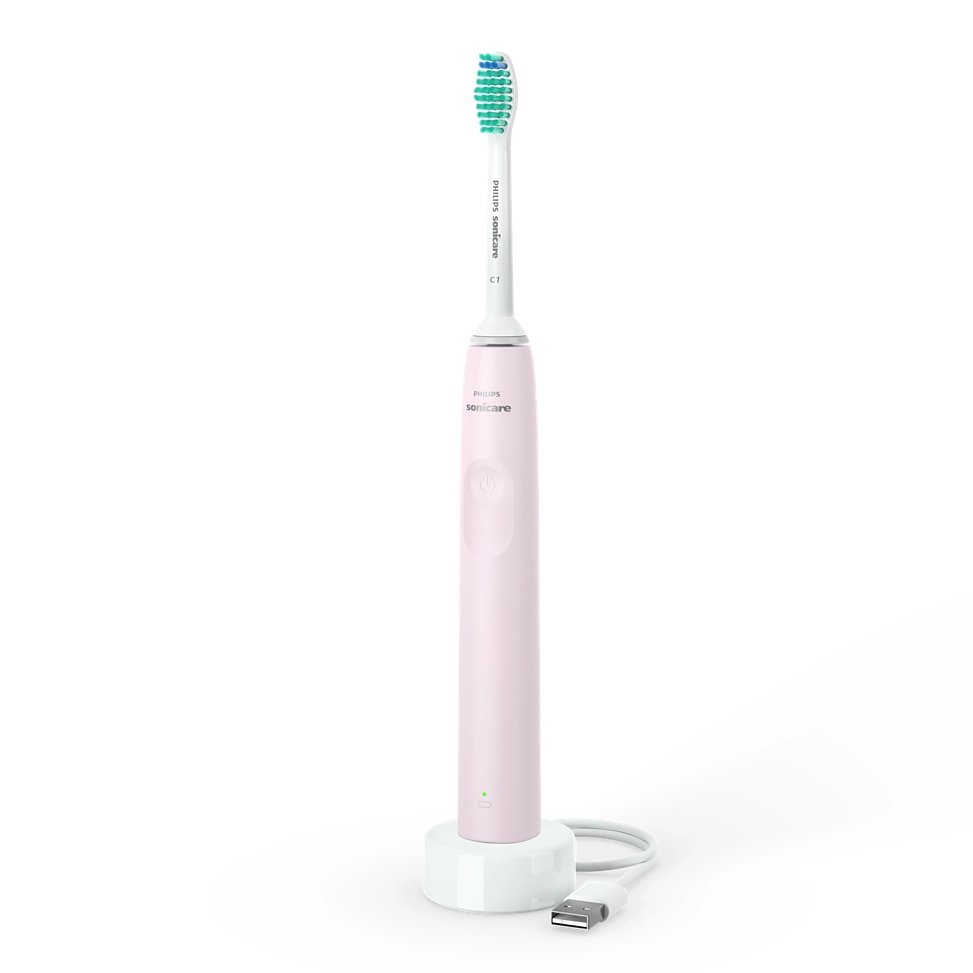 Philips Sonicare Philips Sonicare 2100 Series Ηλεκτρική Οδοντόβουρτσα για Επαγγελματικό Καθαρισμό Ανάμεσα στα Δόντια 1 Τεμάχιο, Κωδ HX3651/11 - Ροζ