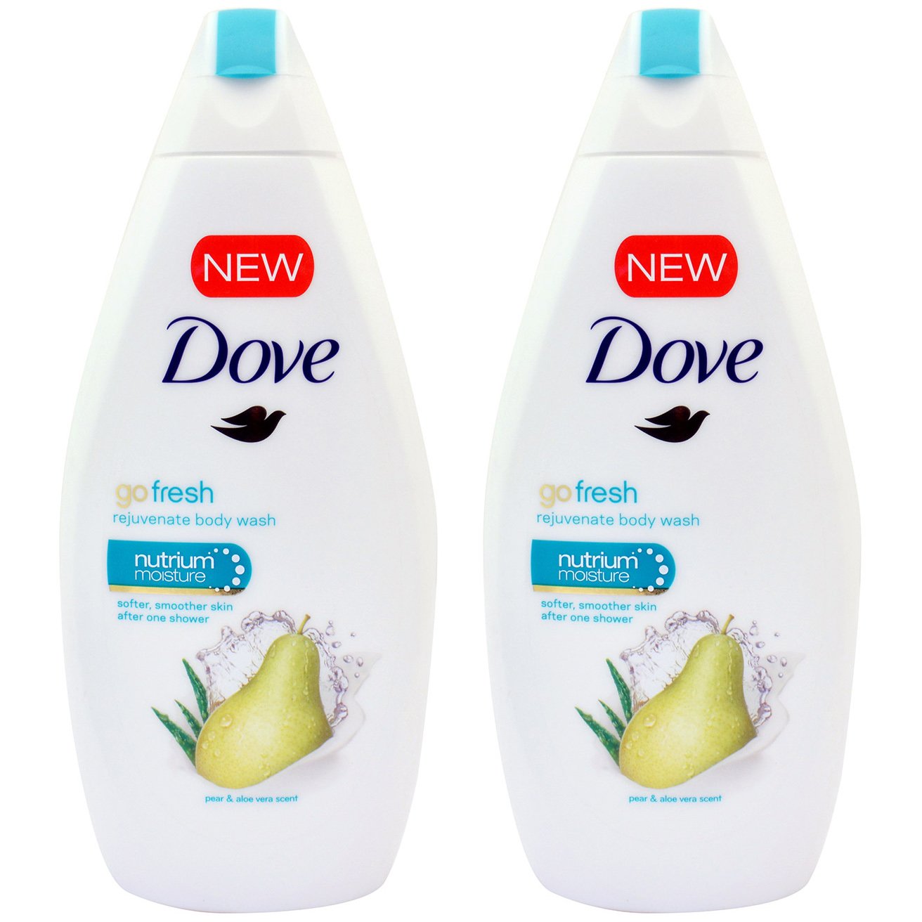 Dove Πακέτο Προσφοράς Go Fresh Pear & Aloe Vera Scent Body Wash Αφρόλουτρο Αχλάδι & Aloe για Αίσθηση Φρεσκάδας 2x750ml 1+1 Δώρο