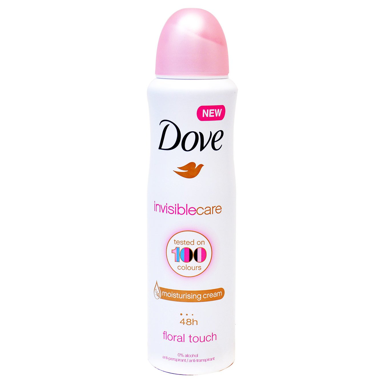 Dove Deo Spray Invisible Care 48h Floral Touch Αποσμητικό 48ωρης Αντιιδρωτικής Προστασίας Χωρίς Λευκά Σημάδια στα Ρούχα 150ml