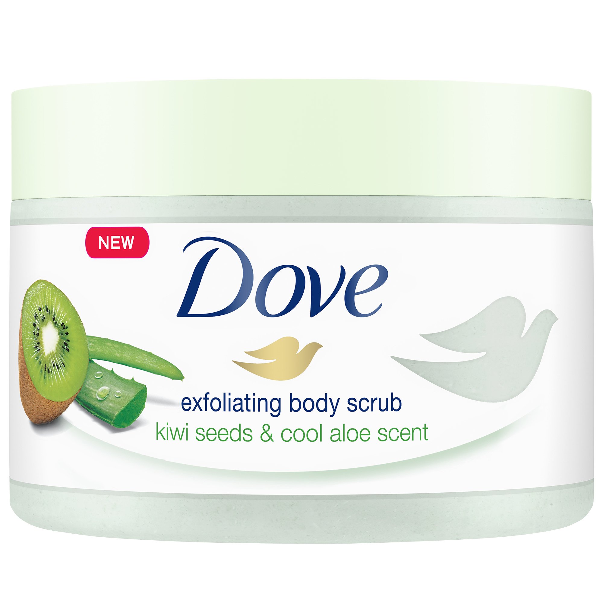 Dove Kiwi Seeds & Cool Aloe Scent Exfoliating Body Scrub Απολέπιση Σώματος που Αναδεικνύει τη Χαμένη Λάμψη της Επιδερμίδας 225ml
