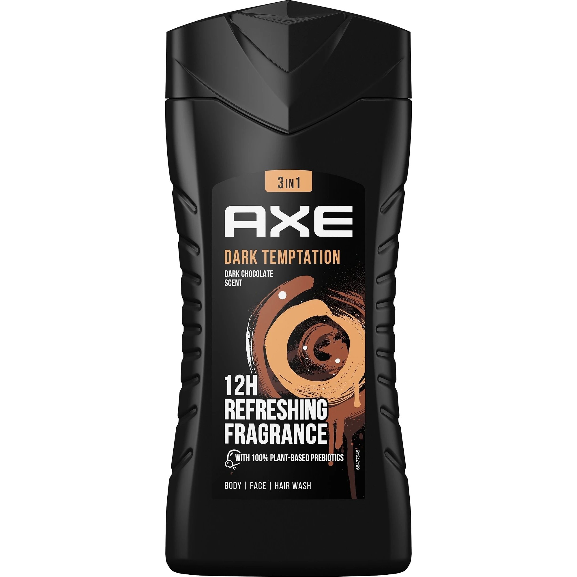 Axe Dark Temptation Bodywash XL Αφρόλουτρο 48ωρης Φρεσκάδας με Ακαταμάχητο Άρωμα Σοκολάτας 400ml