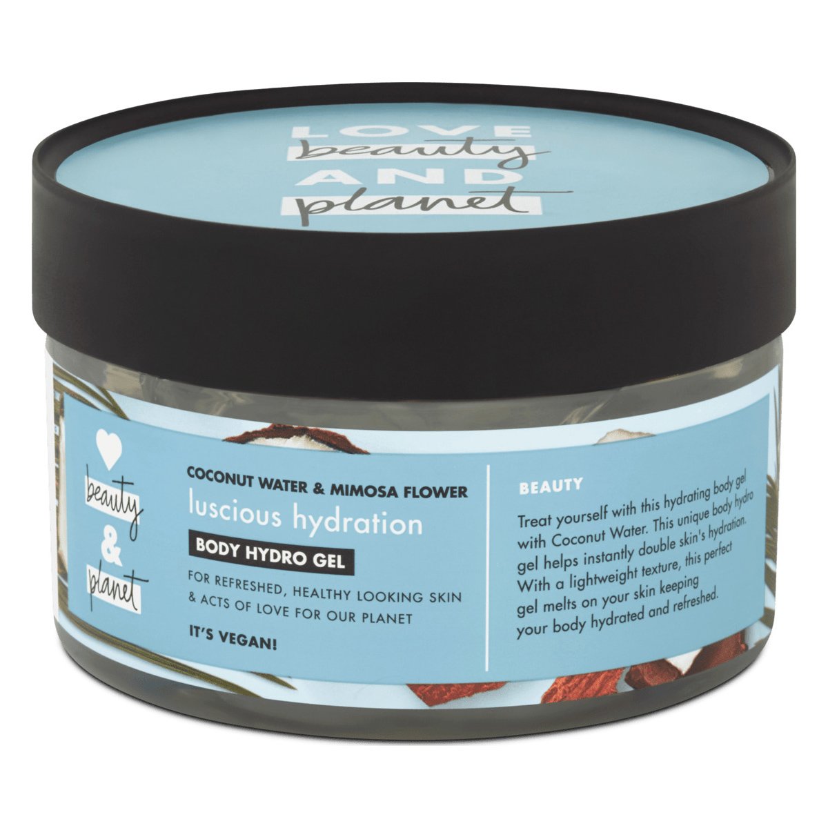 Love Beauty & Planet Body Hydro Gel with Coconut Water & Mimosa Flower Ενυδατικό Gel Σώματος 250ml