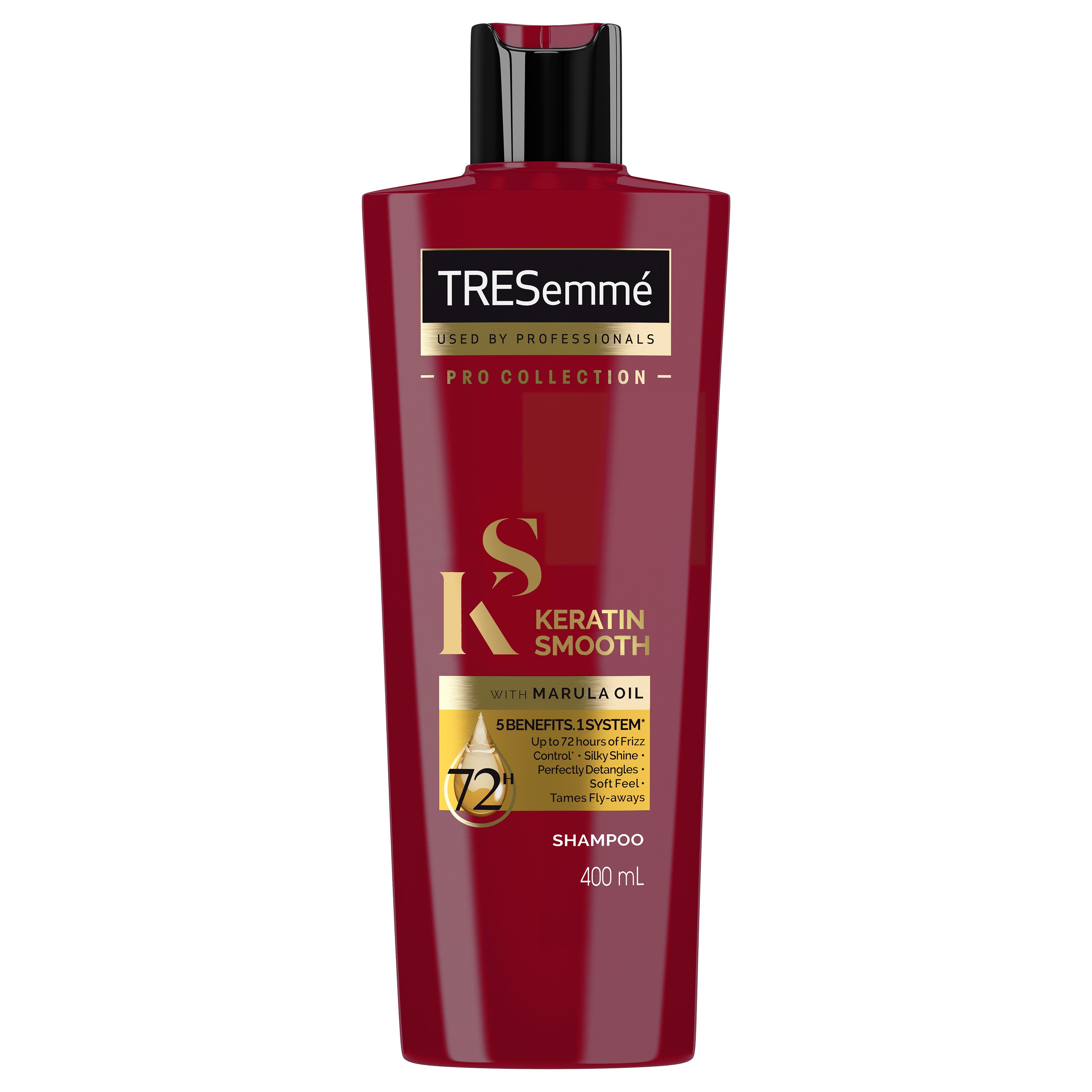 TRESemme Keratin Smooth Shampoo With Marula Oil Σαμπουάν με Έλαιο Κερατίνης για Απαλά, Λεία Μαλλιά που δεν Φριζάρουν 400ml