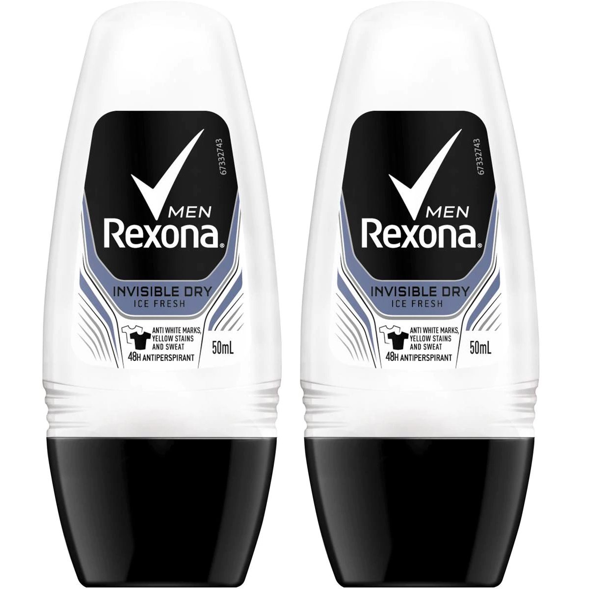 Rexona Men Πακέτο Προσφοράς Active Protection+ Invisible Roll On 2x50ml 1+1 Δώρο