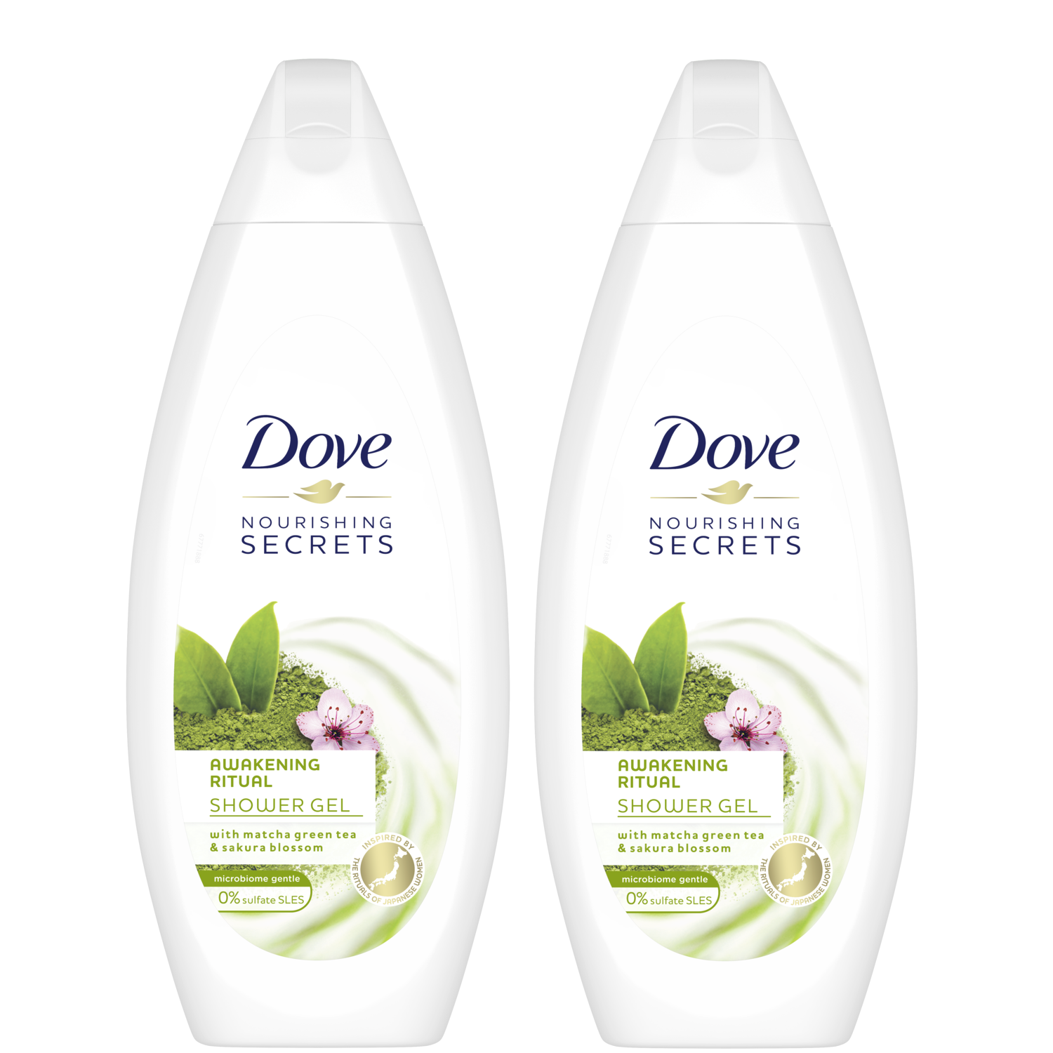 Dove Nourishing Secrets Awakening Ritual Body Wash Διατηρεί το Δέρμα σας Απαλό και Ενυδατωμένο 1+1 Δώρο 2x750ml