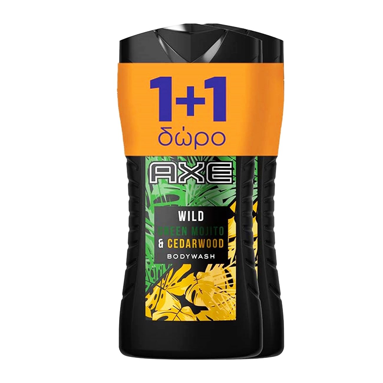 Axe Πακέτο Προσφοράς Wild Green Mojito Cedarwood Αφρόλουτρο Από Φρέσκιες Νότες Εσπεριδοειδών Δυόσμου και Κέδρου 2x400ml
