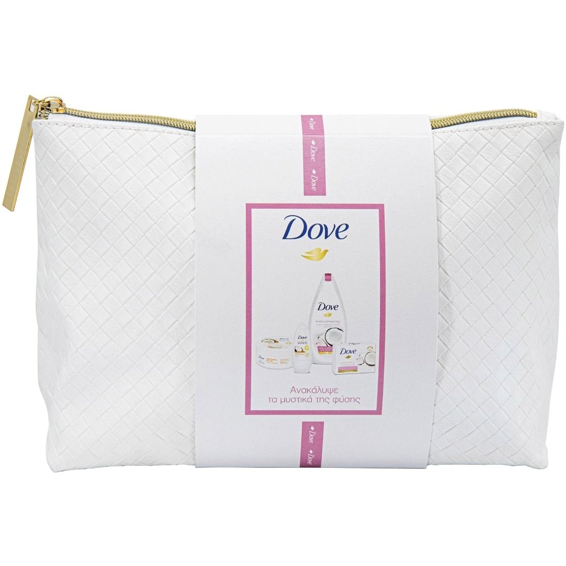 Dove Promo Νεσεσέρ Coconut Αφρόλουτρο 250ml Αποσμητικό Roll on 50ml Κρέμα Σώματος 250ml & Σαπούνι 100gr