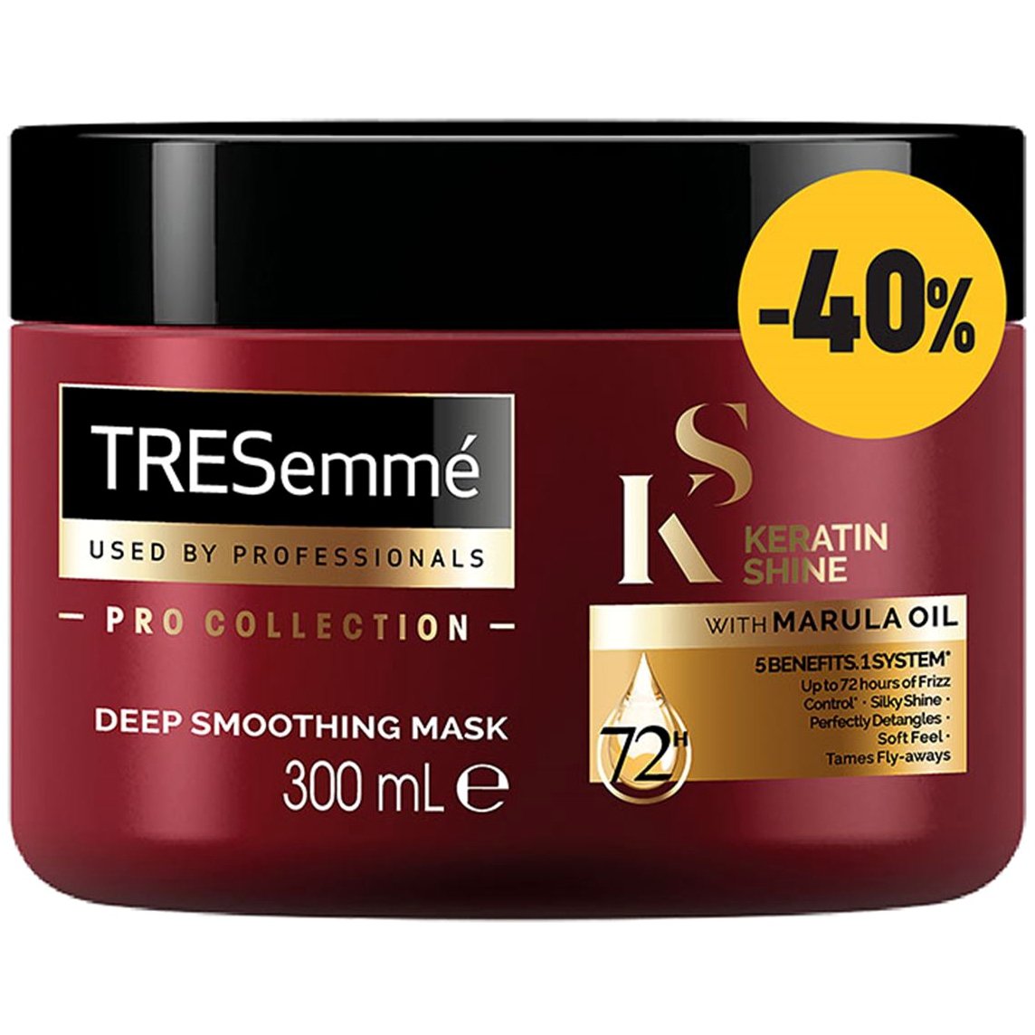 TRESemme Keratin Shine Deep Smoothing Mask για Λαμπερά και Λεία Μαλλιά -40% 300ml