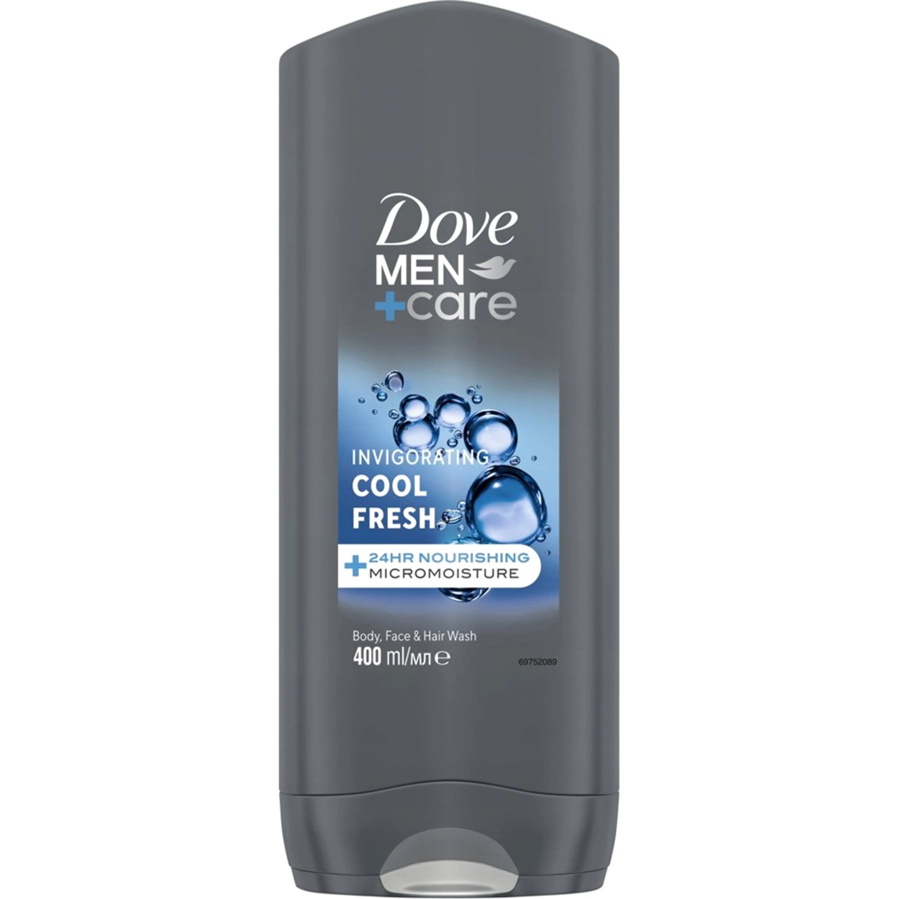 Dove Dove Men+ Care Invigorating Cool Fresh 3 in 1 Wash Ανδρικό Αφροντούς για Σώμα, Πρόσωπο & Μαλλιά που Προστατεύει από την Ξηρότητα, Χαρίζοντας στο Δέρμα Αίσθηση Υγείας & Ενυδάτωσης Μακράς Διάρκειας 400ml